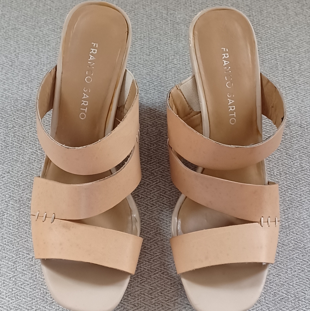 Franco Sarto Women's Tan Sandals, Size 7.5